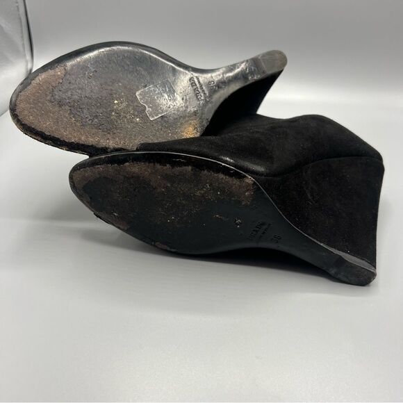 Prada Black Suede Mules - Picture 6 of 8